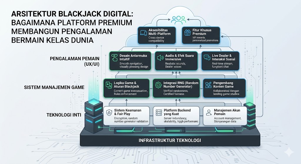 You are currently viewing Arsitektur Blackjack Digital: Bagaimana Platform Premium Membangun Pengalaman Bermain Kelas Dunia